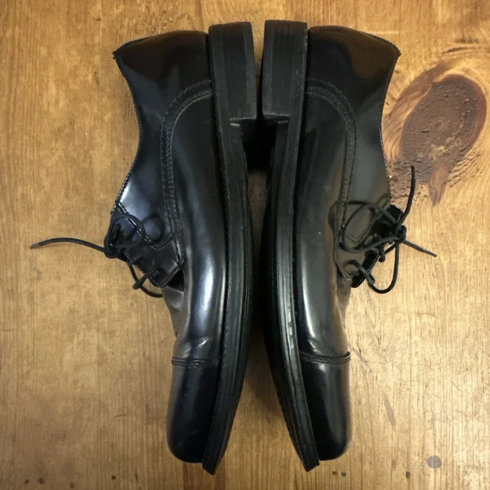 Johnston & Murphy Mens Atchison Cap Toe Oxford 9.5 M 20-3241 Black